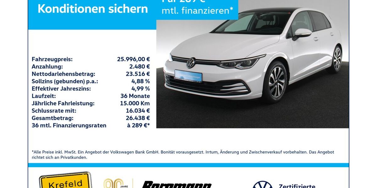 VW Golf 40.501 km 25.337 &euro; Krefeld 47803