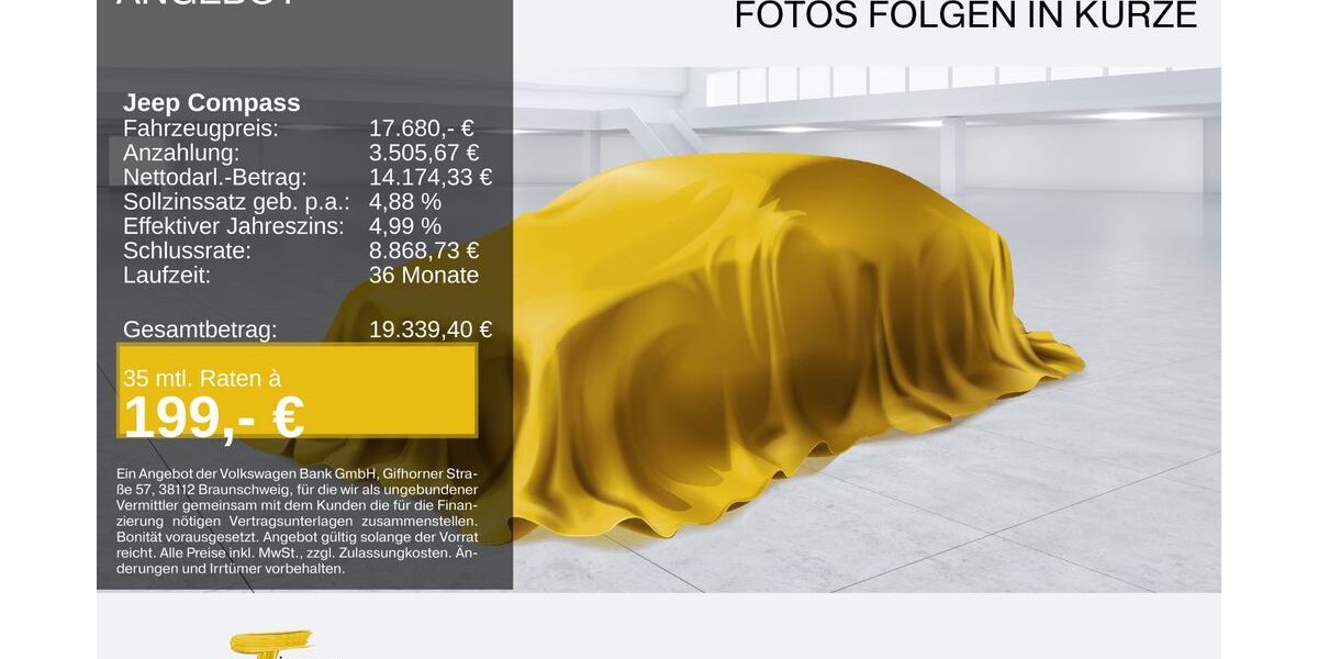 Jeep Compass 55.225 km 17.260 &euro; Oberhausen 46047