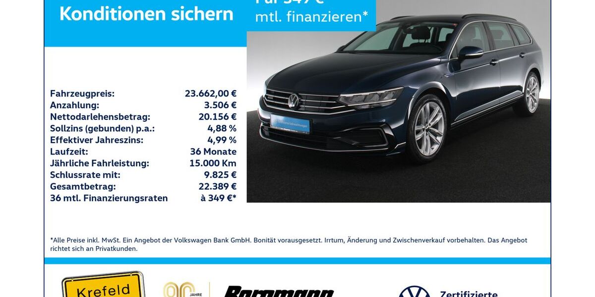 VW Passat Variant 95.561 km 23.662 &euro; Krefeld 47803