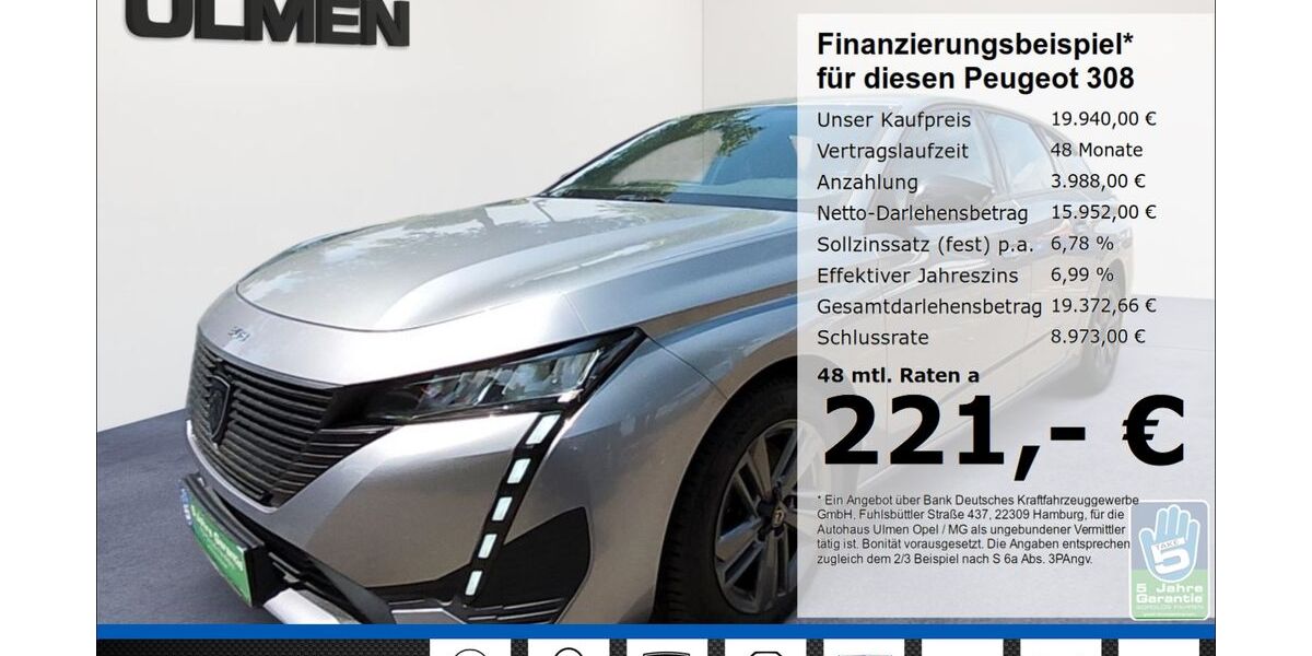 Peugeot 308 25.375 km 19.940 &euro; Düsseldorf 40231