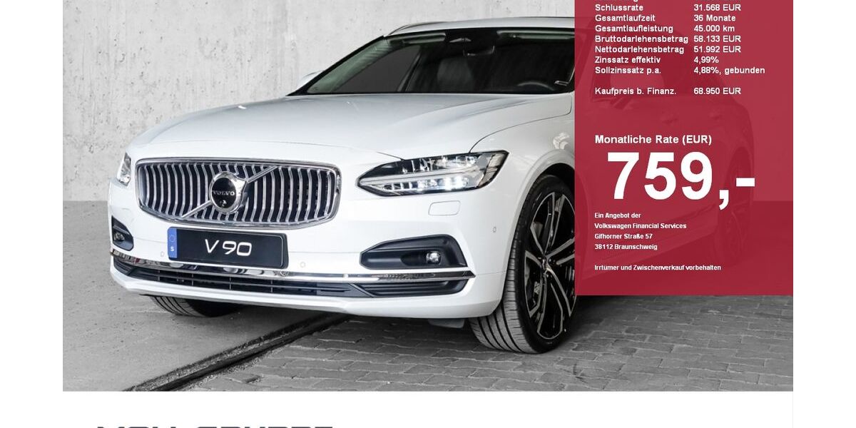 Volvo V90 5.999 km 47.950 &euro; Düsseldorf 40549