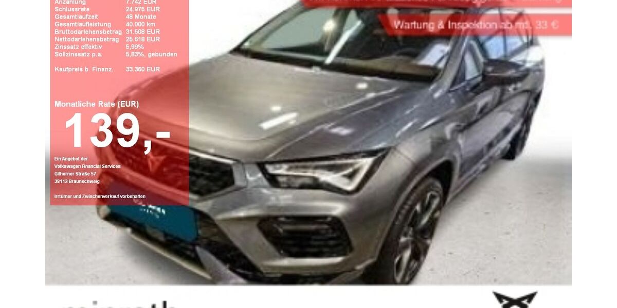 Cupra Ateca 11.940 km 32.860 &euro; Moers-Hülsdonk 47441