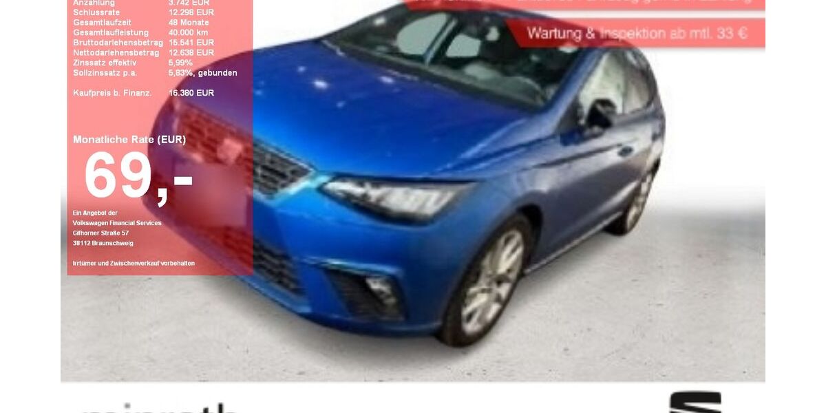 Seat Ibiza 21.811 km 15.630 &euro; Moers-Hülsdonk 47441