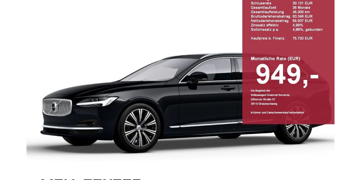 Volvo V90 5.000 km 47.950 &euro; Düsseldorf 40549