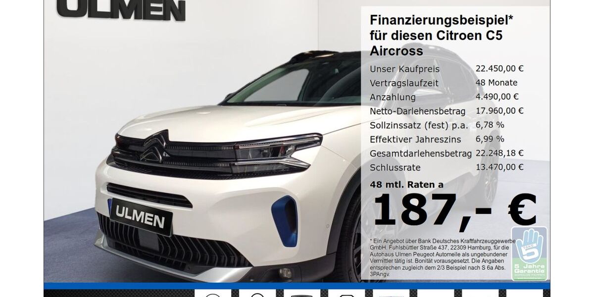 Citroen C5 Aircross 82.625 km 22.450 &euro; Düsseldorf 40233