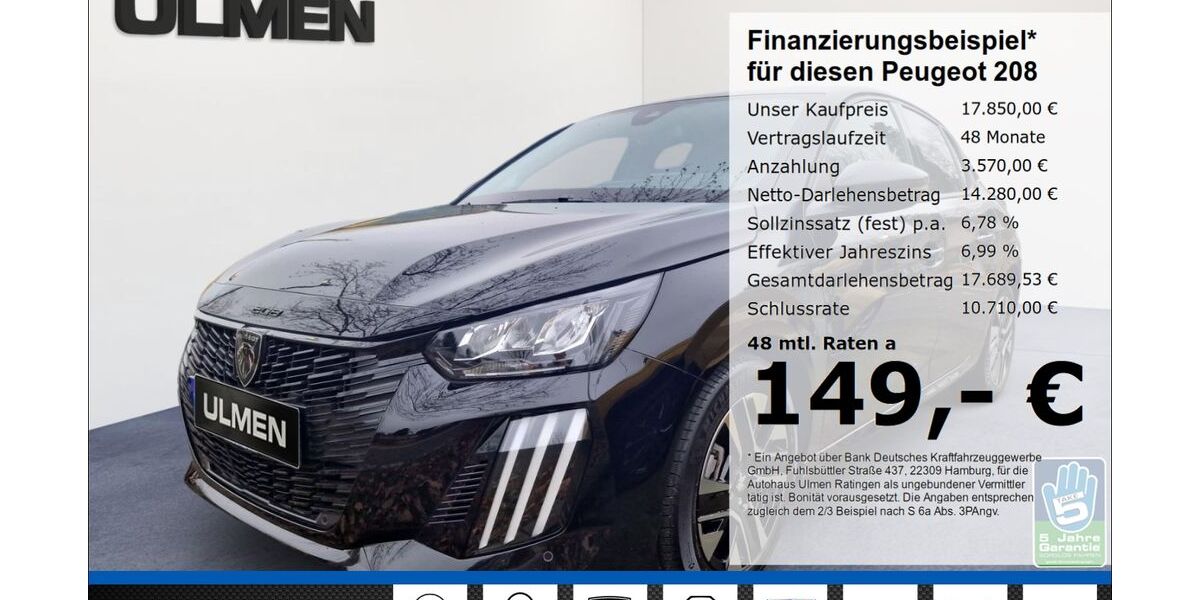 Peugeot 208 10.169 km 17.850 &euro; Ratingen 40880