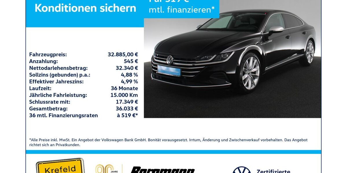 VW Arteon 48.150 km 32.885 &euro; Krefeld 47803