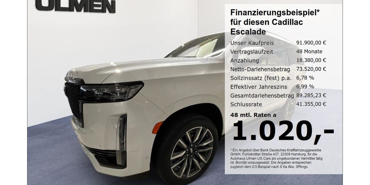 Cadillac Escalade 32.659 km 91.900 &euro; Düsseldorf 40231