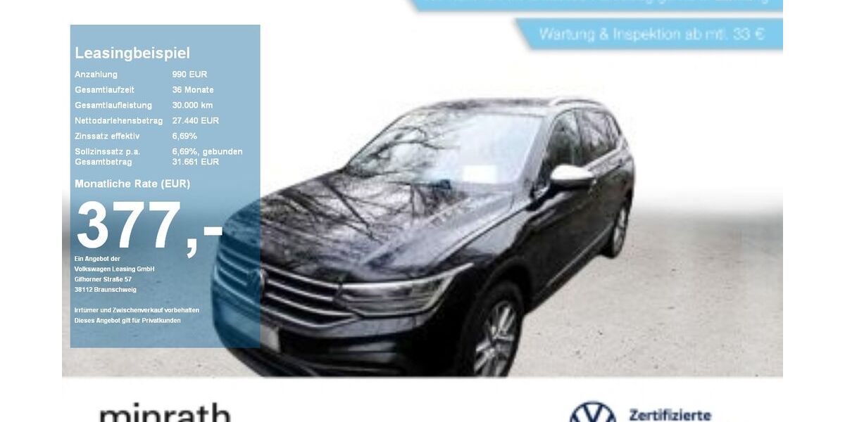 VW Tiguan Allspace 94.455 km 26.430 &euro; Moers 47441